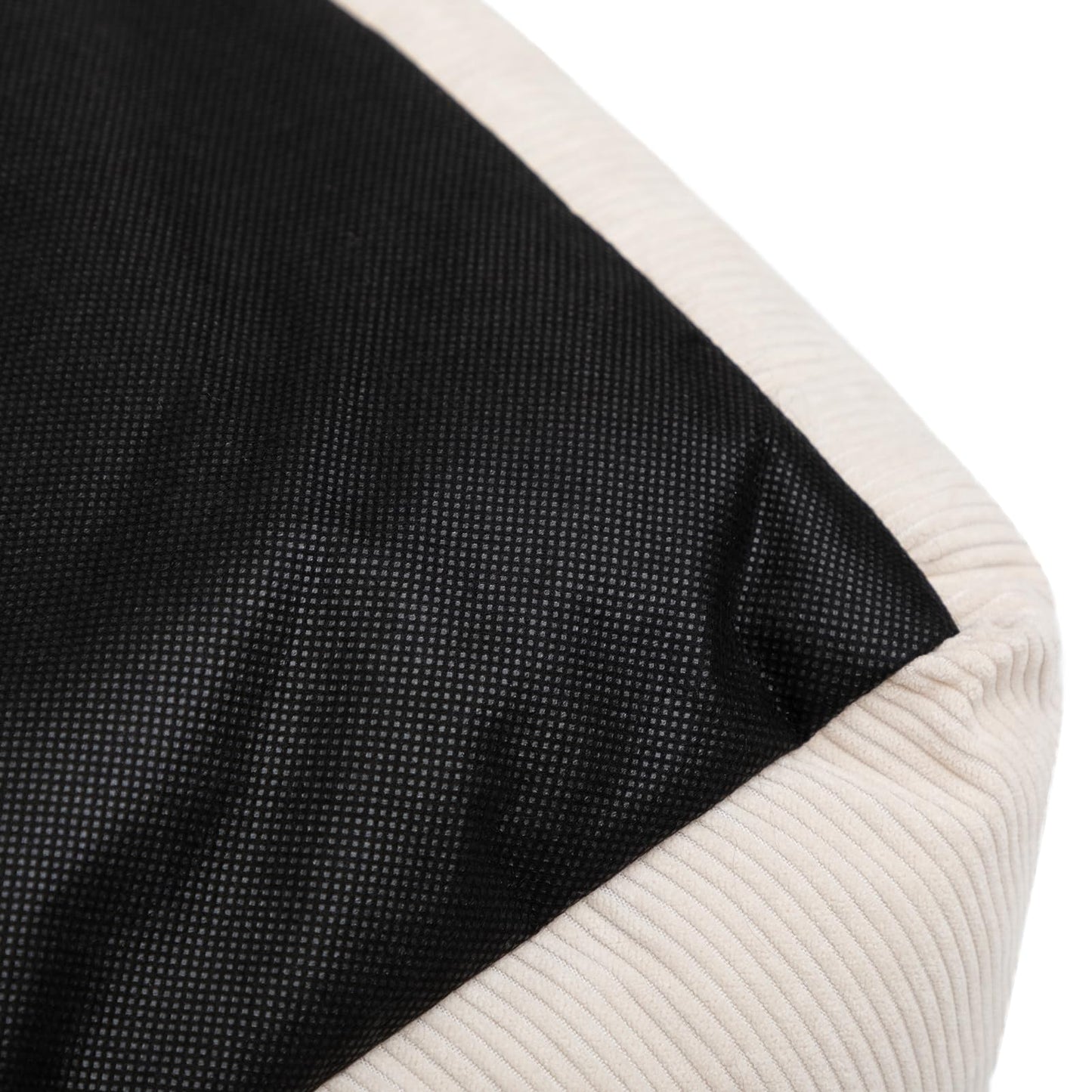 Mikrhaus – Lit moelleux pour animaux, coussin de couchage respirant pour chats et chiots (Beige)