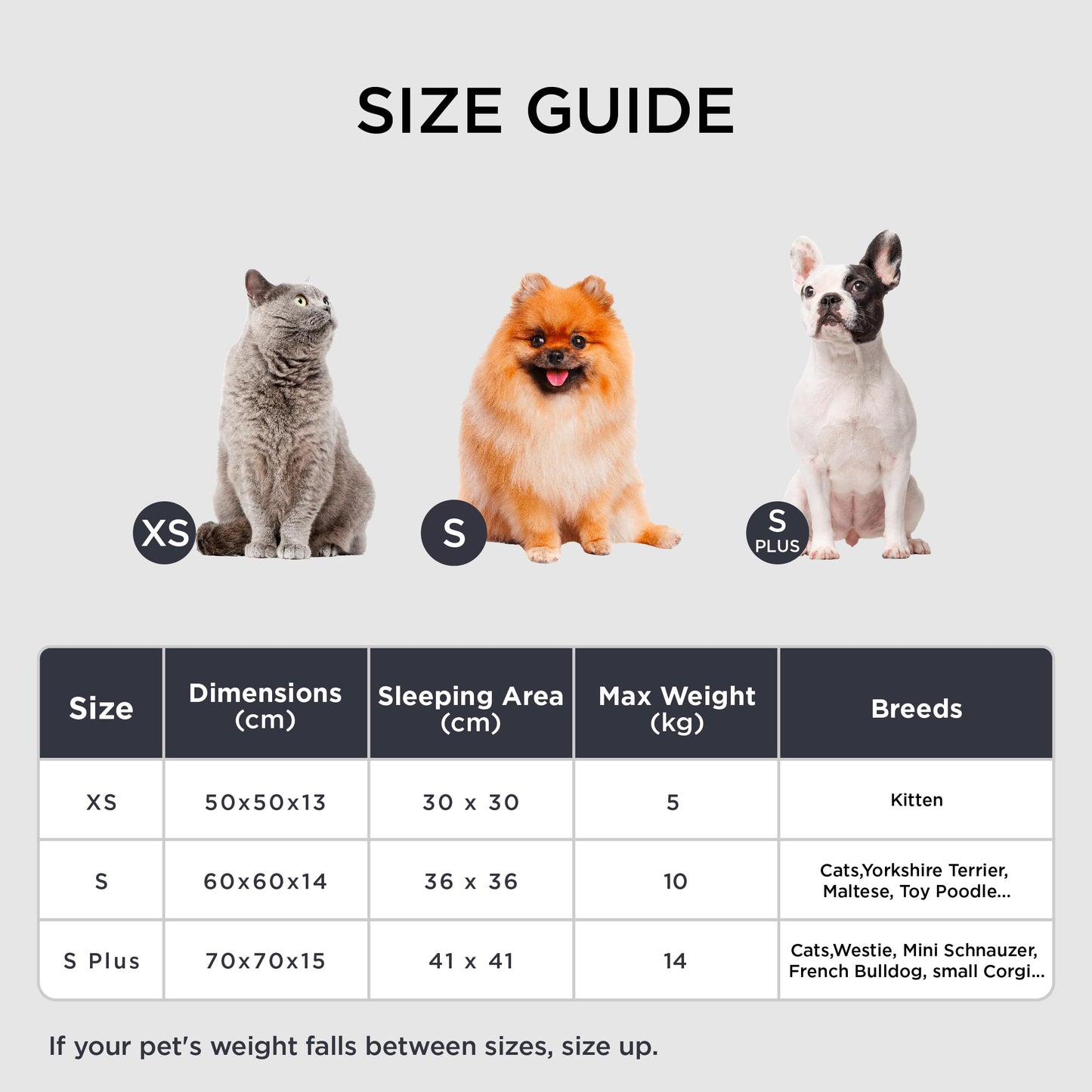 Mikrhaus – Panier rond Ø 50 cm, lit flausch en peluche lavable pour chats et petits chiens (Camel)